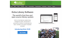 Desktop Screenshot of koha-community.org