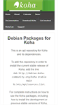 Mobile Screenshot of debian.koha-community.org